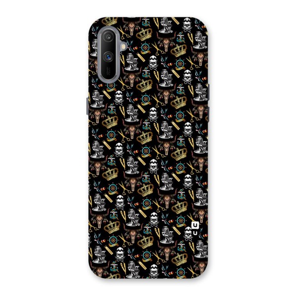 Cool Barber Pattern Back Case for Realme C3