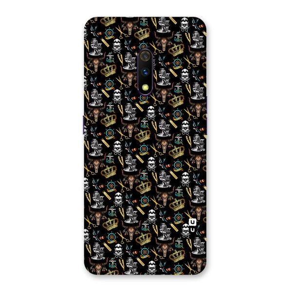 Cool Barber Pattern Back Case for Realme X