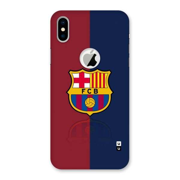 Cool Barcelona Back Case for iPhone XS Logo Cut