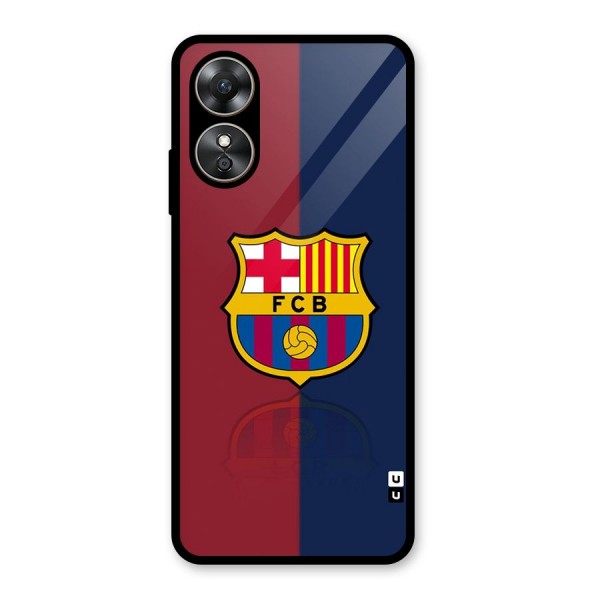 Cool Barcelona Glass Back Case for Oppo A17