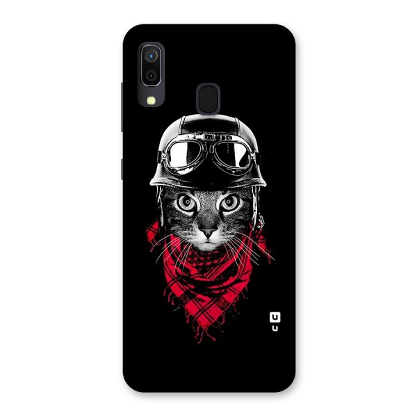 Cool Biker Cat Back Case for Galaxy A20