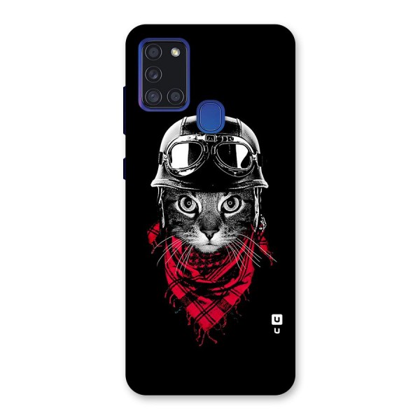 Cool Biker Cat Back Case for Galaxy A21s