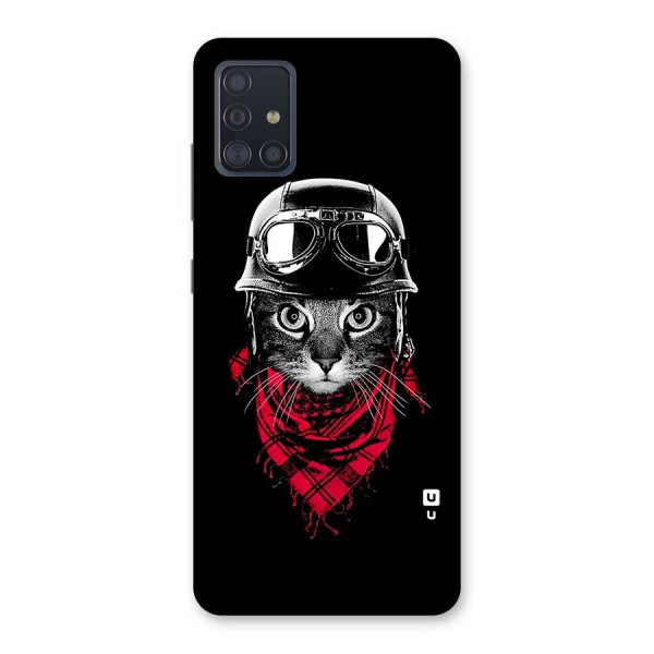 Cool Biker Cat Back Case for Galaxy A51