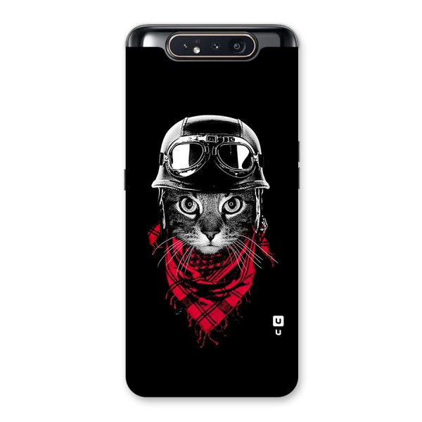 Cool Biker Cat Back Case for Galaxy A80