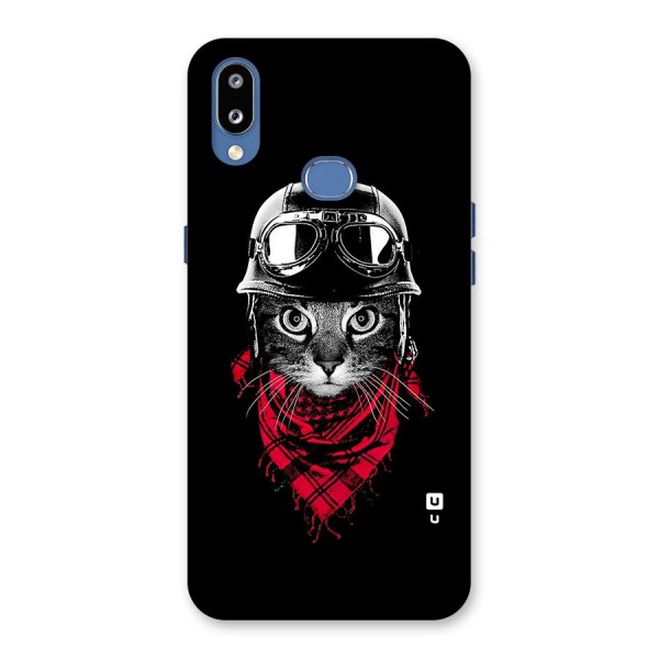 Cool Biker Cat Back Case for Galaxy M01s