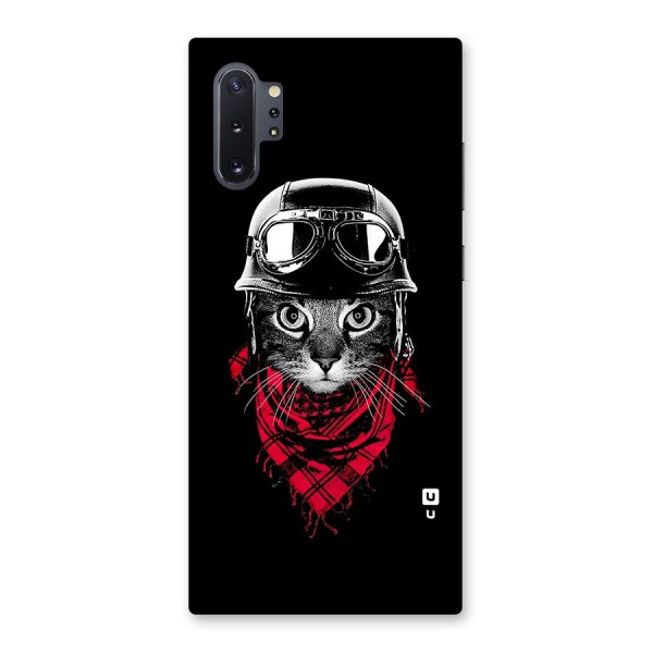 Cool Biker Cat Back Case for Galaxy Note 10 Plus