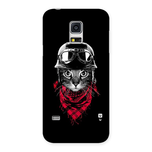 Cool Biker Cat Back Case for Galaxy S5 Mini