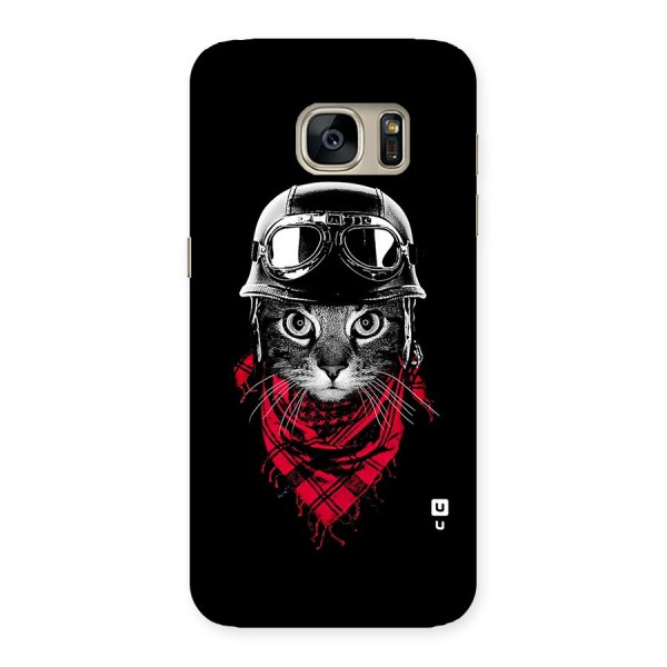 Cool Biker Cat Back Case for Galaxy S7