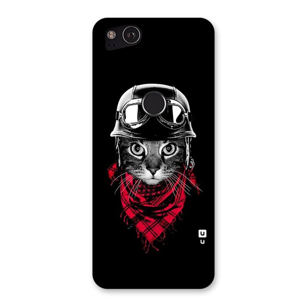 Cool Biker Cat Back Case for Google Pixel 2