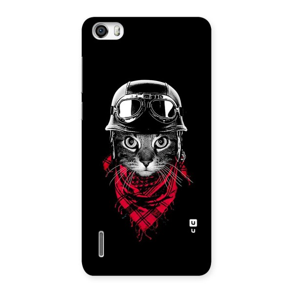 Cool Biker Cat Back Case for Honor 6