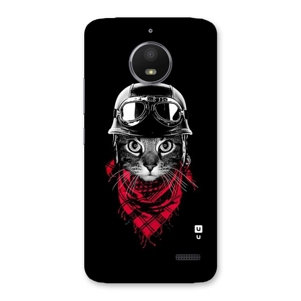 Cool Biker Cat Back Case for Moto E4