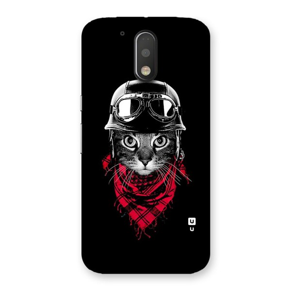 Cool Biker Cat Back Case for Motorola Moto G4