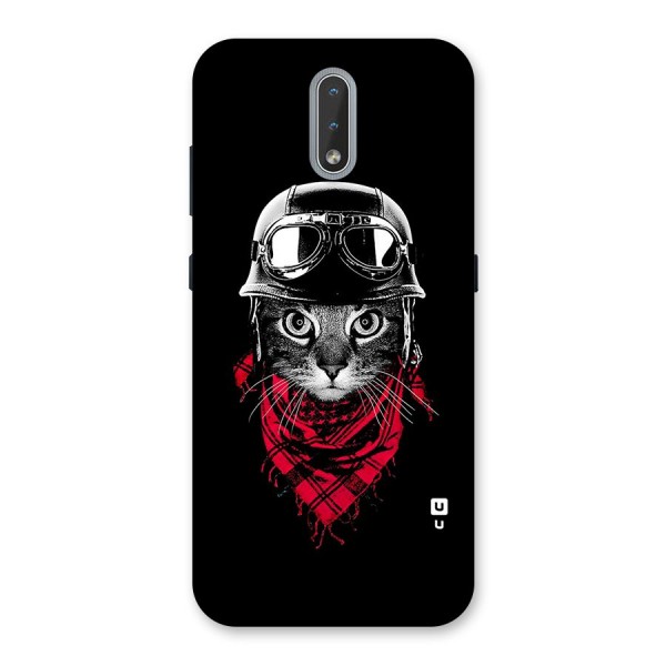 Cool Biker Cat Back Case for Nokia 2.3