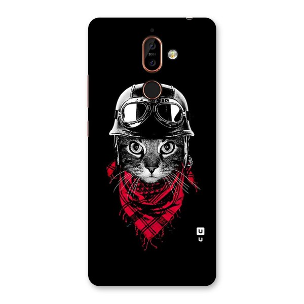 Cool Biker Cat Back Case for Nokia 7 Plus