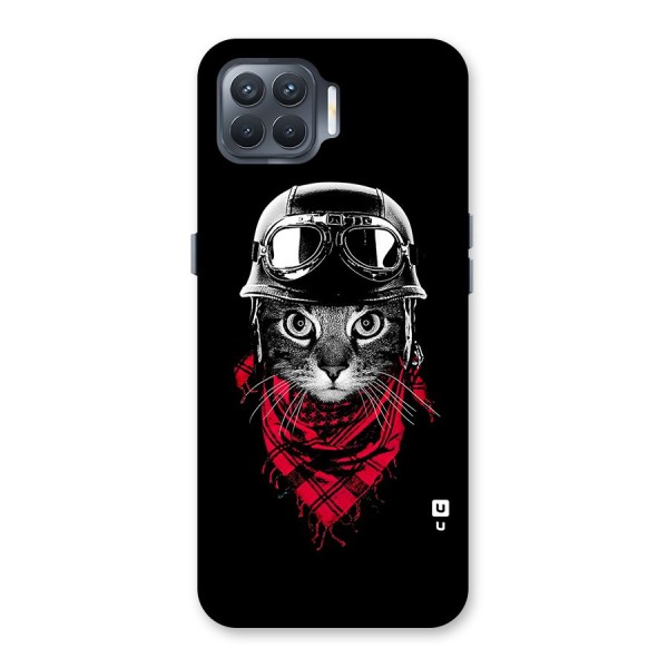 Cool Biker Cat Back Case for Oppo F17 Pro