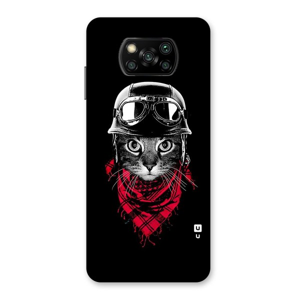 Cool Biker Cat Back Case for Poco X3