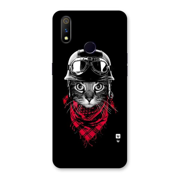 Cool Biker Cat Back Case for Realme 3 Pro