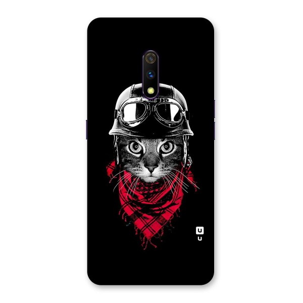 Cool Biker Cat Back Case for Realme X