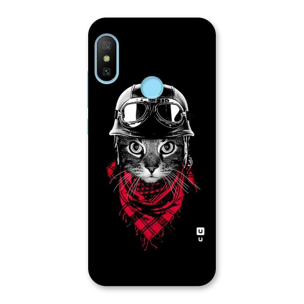 Cool Biker Cat Back Case for Redmi 6 Pro