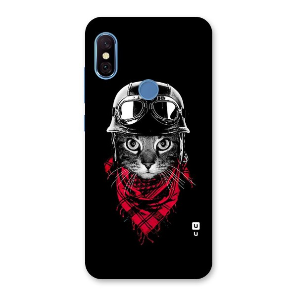 Cool Biker Cat Back Case for Redmi Note 6 Pro