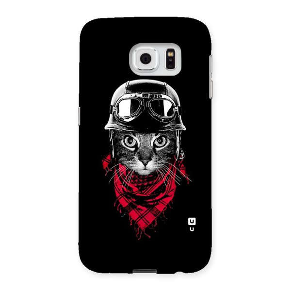 Cool Biker Cat Back Case for Samsung Galaxy S6