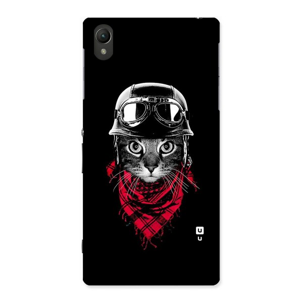 Cool Biker Cat Back Case for Sony Xperia Z1