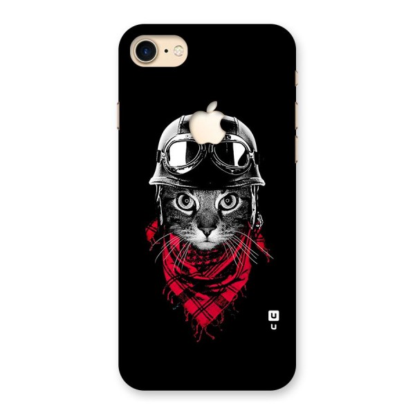 Cool Biker Cat Back Case for iPhone 7 Apple Cut