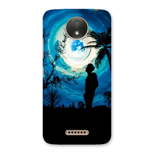 Cool Boy Under Sky Back Case for Moto C Plus