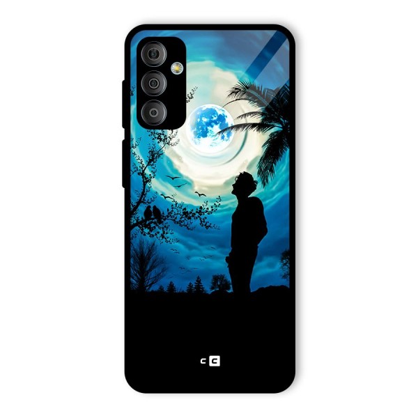 Cool Boy Under Sky Glass Back Case for Galaxy F23