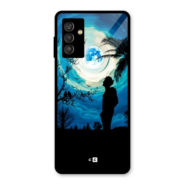 Cool Boy Under Sky Glass Back Case for Galaxy M13