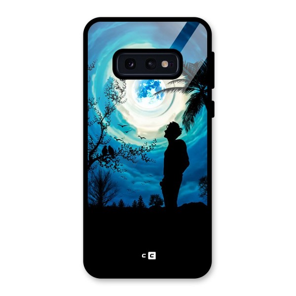 Cool Boy Under Sky Glass Back Case for Galaxy S10e