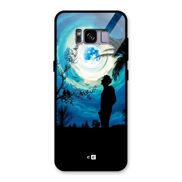 Cool Boy Under Sky Glass Back Case for Galaxy S8