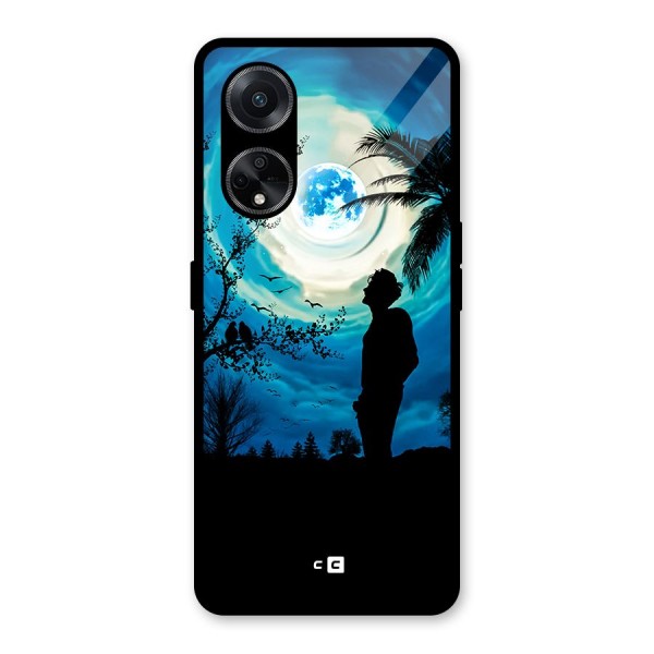 Cool Boy Under Sky Glass Back Case for Oppo F23