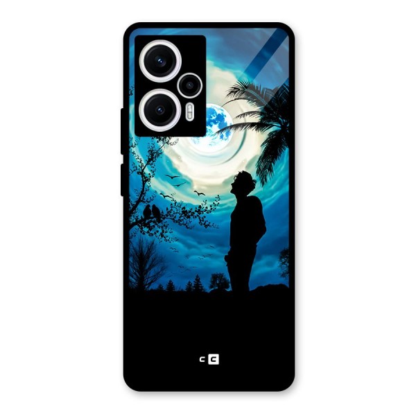 Cool Boy Under Sky Glass Back Case for Poco F5