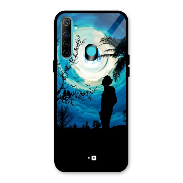 Cool Boy Under Sky Glass Back Case for Realme 5s