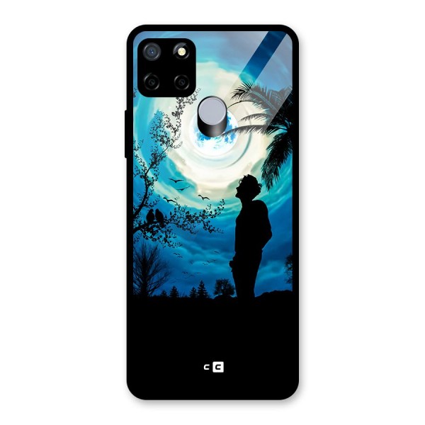 Cool Boy Under Sky Glass Back Case for Realme C12