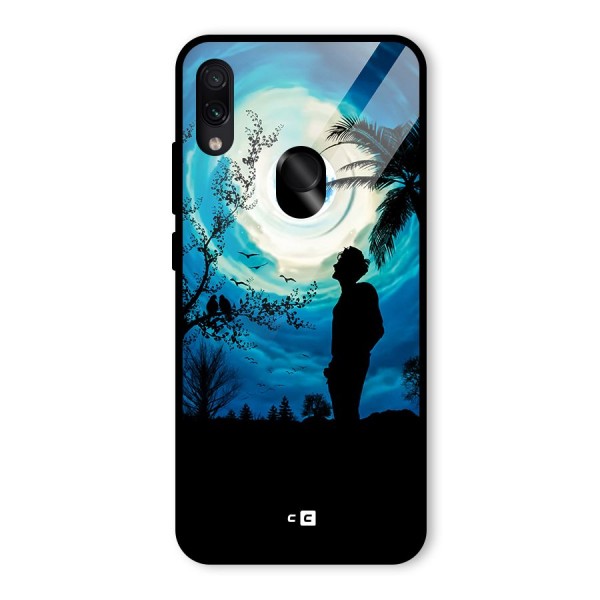 Cool Boy Under Sky Glass Back Case for Redmi Note 7S