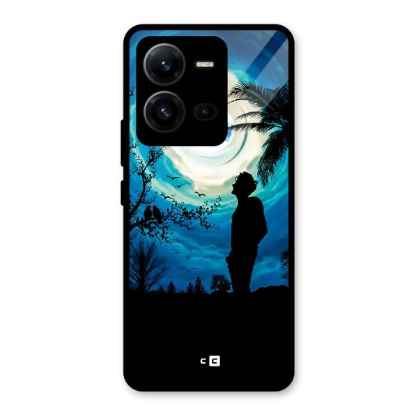 Cool Boy Under Sky Glass Back Case for Vivo V25