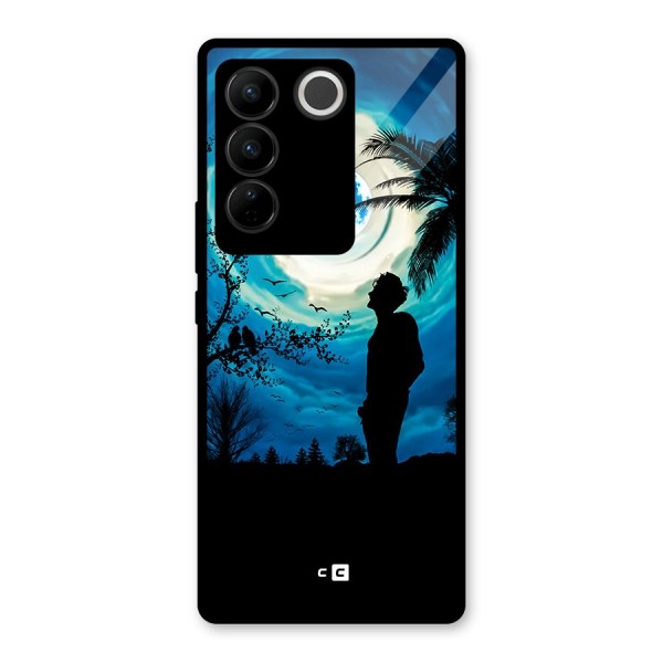 Cool Boy Under Sky Glass Back Case for Vivo V27