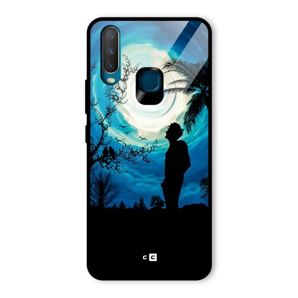 Cool Boy Under Sky Glass Back Case for Vivo Y15