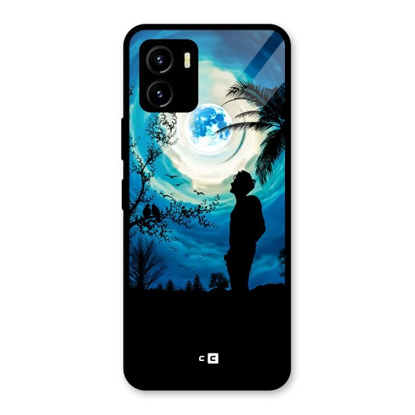 Cool Boy Under Sky Glass Back Case for Vivo Y15s