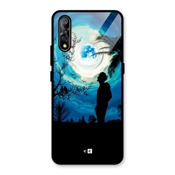 Cool Boy Under Sky Glass Back Case for Vivo Z1x