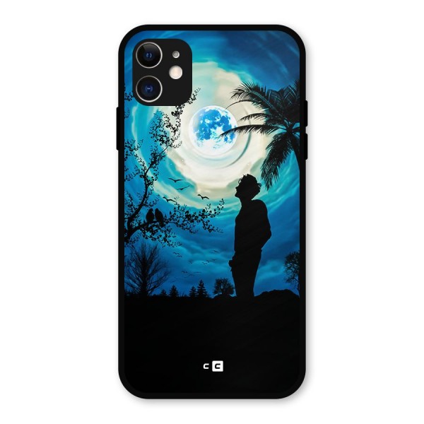 Cool Boy Under Sky Metal Back Case for iPhone 11