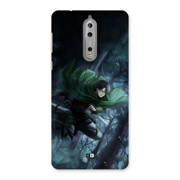 Cool Captain Levi Back Case for Nokia 8