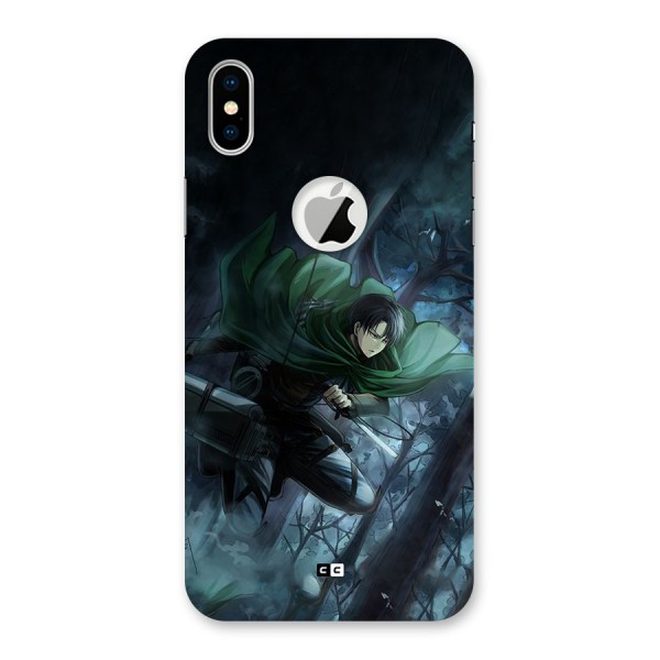 Cool Captain Levi Back Case for iPhone XS Logo Cut