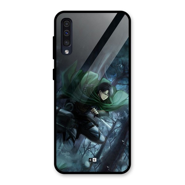 Cool Captain Levi Glass Back Case for Galaxy A50