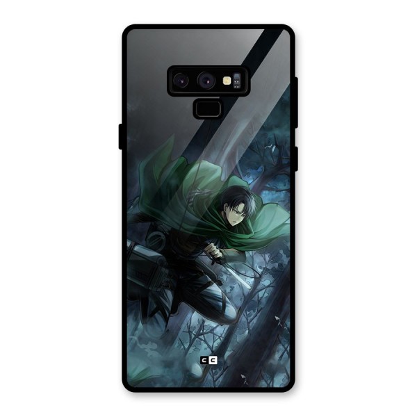 Cool Captain Levi Glass Back Case for Galaxy Note 9