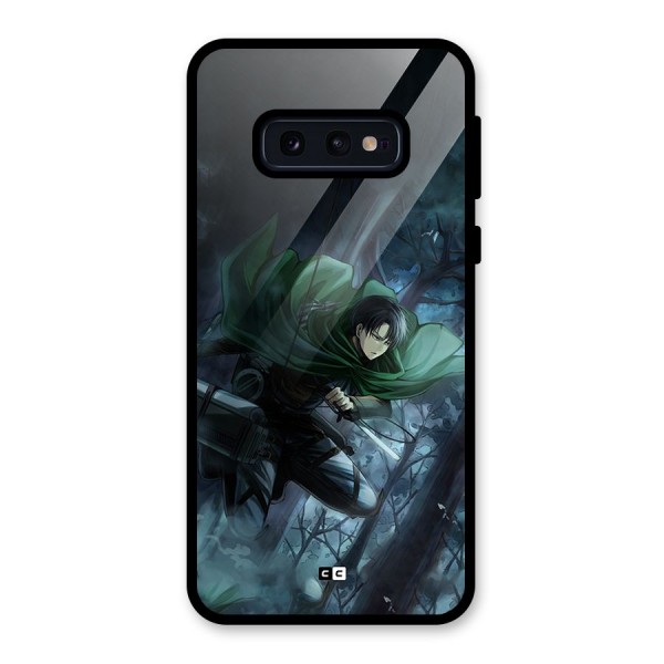 Cool Captain Levi Glass Back Case for Galaxy S10e