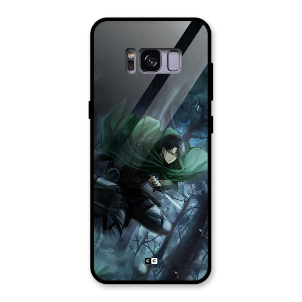 Cool Captain Levi Glass Back Case for Galaxy S8