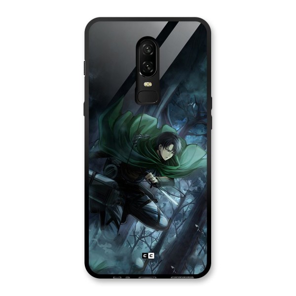 Cool Captain Levi Glass Back Case for OnePlus 6